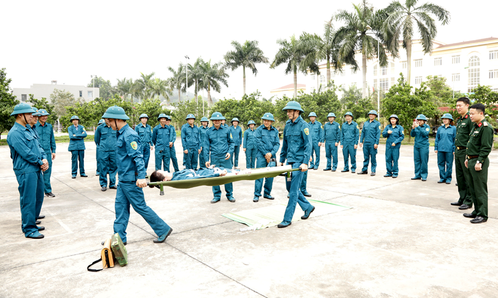 TP Bắc Giang: Xây dựng lực lượng dân quân, tự vệ vững mạnh, rộng khắp